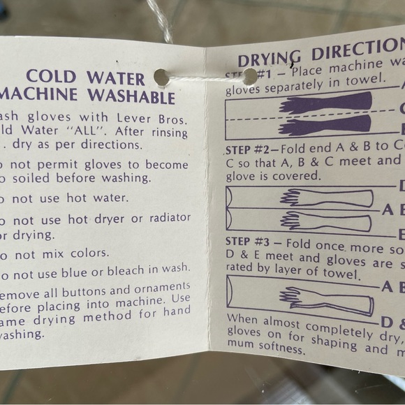 VTG Mirac-All Leather Gloves by Dutches, size 6 1/2, NWT - Picture 4 of 4